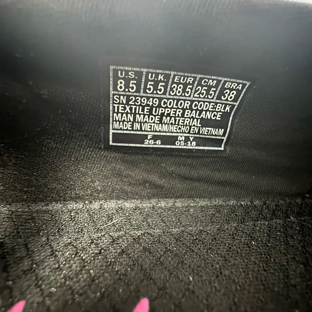 Skechers Size 8.5 Slip-Ons Black w/ White Soles Air-Cooled Memory Foam Bow Comfy - Picture 6 of 8